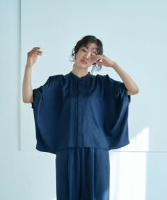 CAST: / キャスト コロン シャツ・ブラウス | 【セットアップ対応/吸水速乾/UV効果】シルキーツイルフォルムブラウス