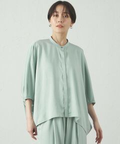 CAST: / キャスト コロン シャツ・ブラウス | 【セットアップ対応/吸水速乾/UV効果】シルキーツイルフォルムブラウス