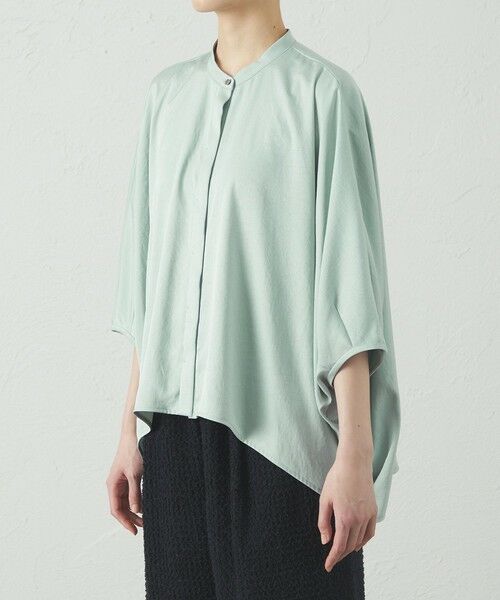 CAST: / キャスト コロン シャツ・ブラウス | 【セットアップ対応/吸水速乾/UV効果】シルキーツイルフォルムブラウス | 詳細7