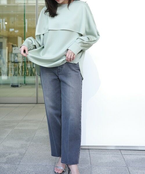 CAST: / キャスト コロン シャツ・ブラウス | 【セットアップ対応/オンでもオフでも活躍】レイヤードブラウス | 詳細3