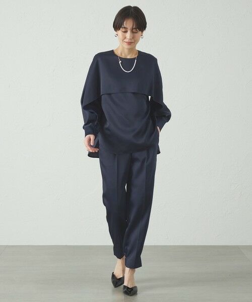 CAST: / キャスト コロン シャツ・ブラウス | 【セットアップ対応/オンでもオフでも活躍】レイヤードブラウス | 詳細4