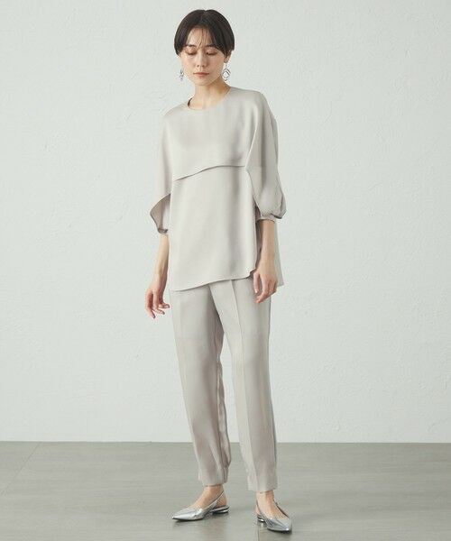 CAST: / キャスト コロン シャツ・ブラウス | 【セットアップ対応/オンでもオフでも活躍】レイヤードブラウス | 詳細5