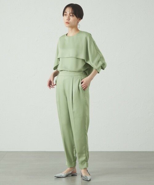 CAST: / キャスト コロン シャツ・ブラウス | 【セットアップ対応/オンでもオフでも活躍】レイヤードブラウス | 詳細6