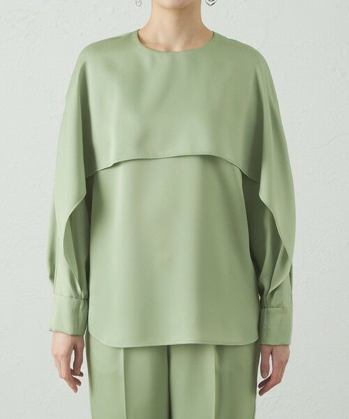 CAST: / キャスト コロン シャツ・ブラウス | 【セットアップ対応/オンでもオフでも活躍】レイヤードブラウス | 詳細7