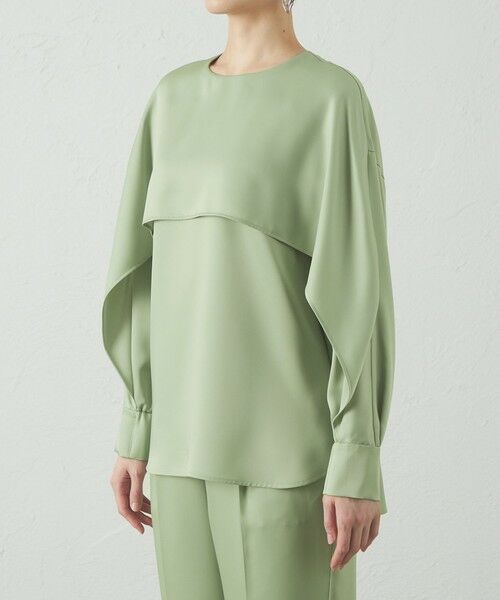 CAST: / キャスト コロン シャツ・ブラウス | 【セットアップ対応/オンでもオフでも活躍】レイヤードブラウス | 詳細8