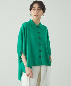 CAST: / キャスト コロン ニット・セーター | 【着回し抜群】スクエアーパターンニットカーデ