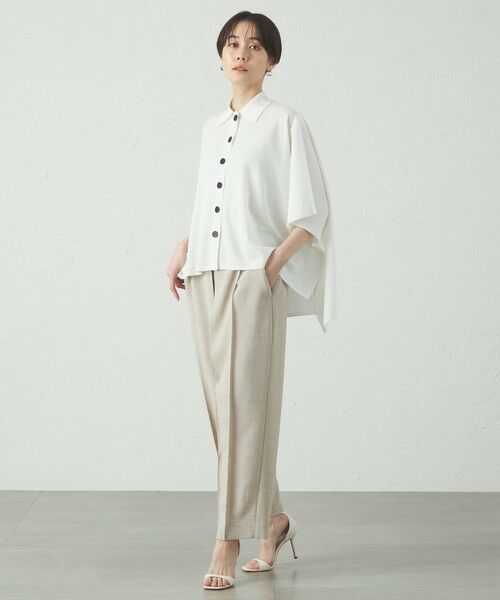 CAST: / キャスト コロン ニット・セーター | 【着回し抜群】スクエアーパターンニットカーデ | 詳細1