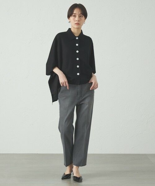 CAST: / キャスト コロン ニット・セーター | 【着回し抜群】スクエアーパターンニットカーデ | 詳細2