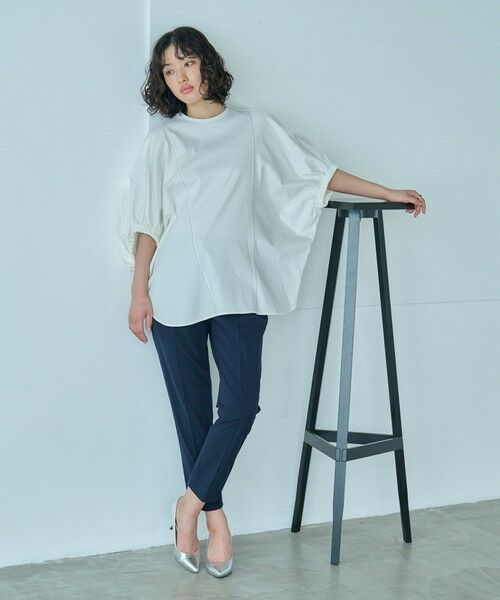 CAST: / キャスト コロン カットソー | 【接触冷感/抗菌防臭/白化軽減】アームギャザーカットソー | 詳細2