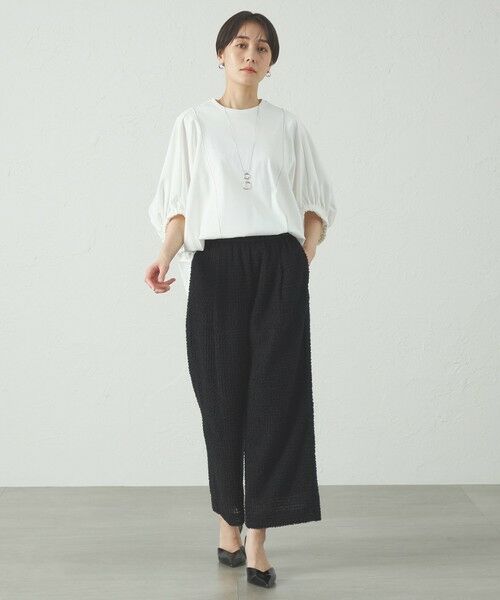 CAST: / キャスト コロン カットソー | 【接触冷感/抗菌防臭/白化軽減】アームギャザーカットソー | 詳細3