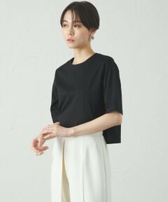 tシャツ 「着回し抜群」リネンライクラウンドフォルムカットソー レディース 着回し抜群】リネンライクラウンドフォルムカットソー