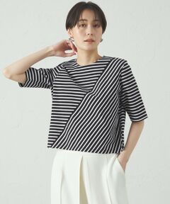 CAST: / キャスト コロン カットソー | 【着回し抜群】テクニカルボーダーカットソー