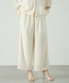 CAST: / キャスト コロン パンツ | 【セットアップ対応/オンでもオフでも活躍】フェザーシフォンイージーパンツ