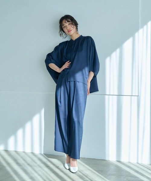 CAST: / キャスト コロン パンツ | 【セットアップ対応/吸水速乾/UV効果】シルキーツイルイージーパンツ | 詳細1