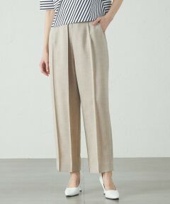 CAST: / キャスト コロン パンツ | 【セットアップ対応/吸水速乾/美シルエット】リネンライクタックフォルムパンツ