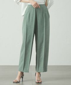 CAST: / キャスト コロン パンツ | 【セットアップ対応/吸水速乾/美シルエット】リネンライクタックフォルムパンツ