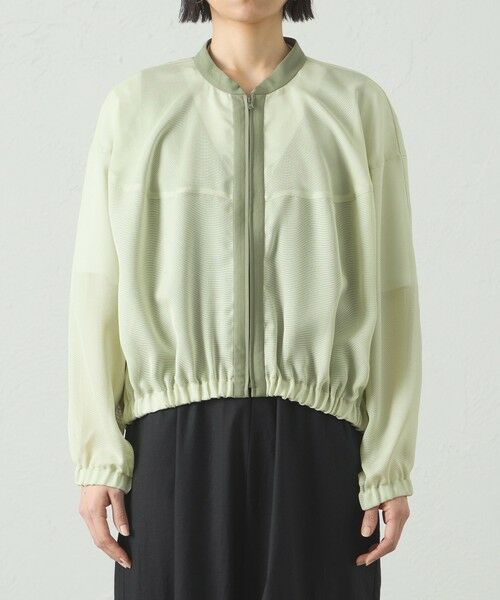 CAST: / キャスト コロン その他アウター | 【着回し抜群/セットアップ対応】メッシュカラミブルゾン | 詳細7