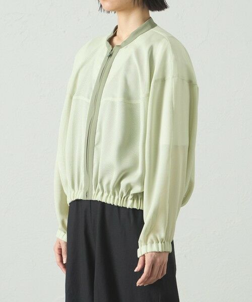 CAST: / キャスト コロン その他アウター | 【着回し抜群/セットアップ対応】メッシュカラミブルゾン | 詳細8