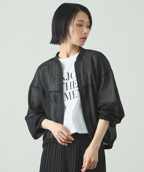 CAST: / キャスト コロン その他アウター | 【着回し抜群/セットアップ対応】メッシュカラミブルゾン | 詳細13