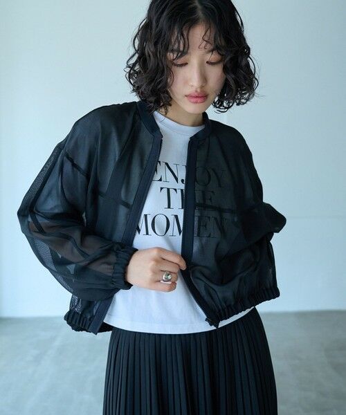 CAST: / キャスト コロン その他アウター | 【着回し抜群/セットアップ対応】メッシュカラミブルゾン | 詳細2