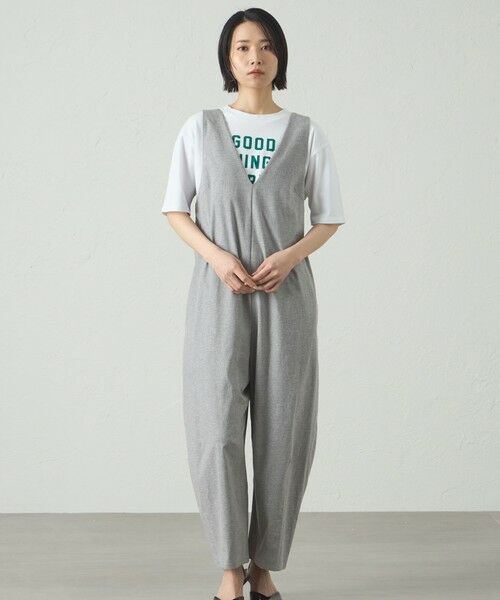 CAST: / キャスト コロン ロング・マキシ丈ワンピース | 【接触冷感/UV対策】フォルムオールインワン(グレー4)