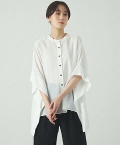 CAST: / キャスト コロン シャツ・ブラウス | 【1枚で着映える】スクエアーパターンオーバーブラウス