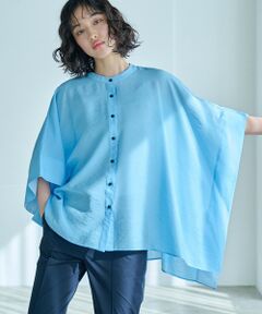 CAST: / キャスト コロン シャツ・ブラウス | 【1枚で着映える】スクエアーパターンオーバーブラウス