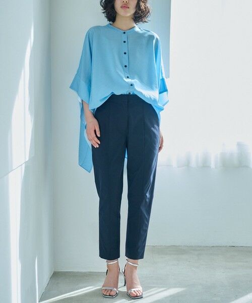 CAST: / キャスト コロン シャツ・ブラウス | 【1枚で着映える】スクエアーパターンオーバーブラウス | 詳細3