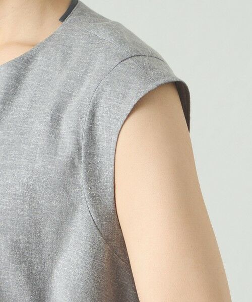 CAST: / キャスト コロン シャツ・ブラウス | 【接触冷感/UV対策/セットアップ対応】トリミングレイヤードトップス | 詳細10