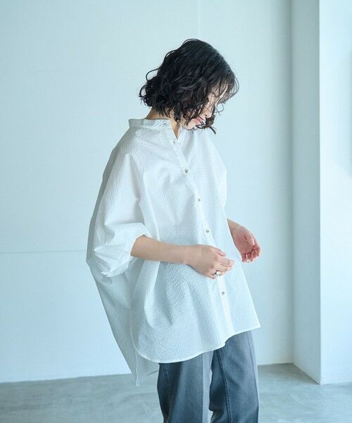 CAST: / キャスト コロン シャツ・ブラウス | 【接触冷感/吸水速乾】オーバーシャツ | 詳細1