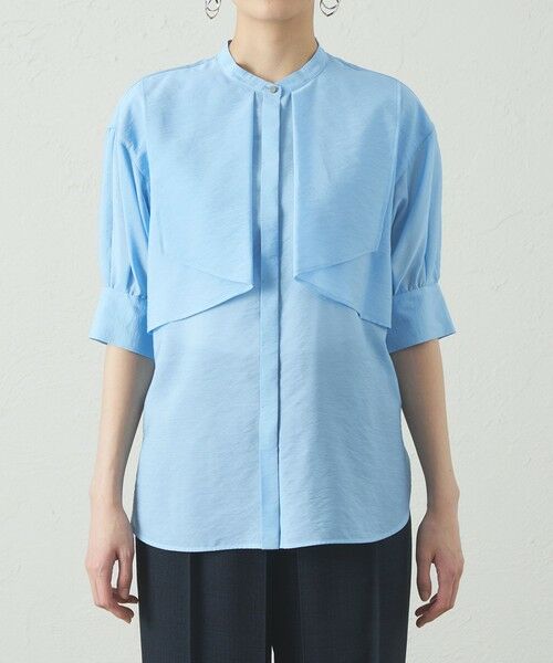 CAST: / キャスト コロン シャツ・ブラウス | 【オンでもオフでも活躍】レイヤードショートスリーブブラウス | 詳細4