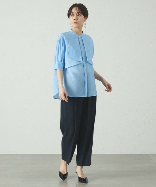 CAST: / キャスト コロン シャツ・ブラウス | 【オンでもオフでも活躍】レイヤードショートスリーブブラウス | 詳細2