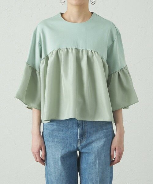 CAST: / キャスト コロン カットソー | 【1枚で着映える】タフタコンビウェーブカットソー | 詳細5