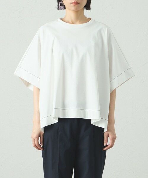 CAST: / キャスト コロン カットソー | 【接触冷感/抗菌防臭/白化軽減】スクエアパタ−ンオーバーカットソー | 詳細5