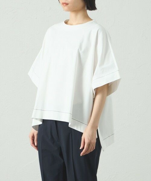 CAST: / キャスト コロン カットソー | 【接触冷感/抗菌防臭/白化軽減】スクエアパタ−ンオーバーカットソー | 詳細6