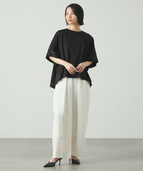 CAST: / キャスト コロン カットソー | 【接触冷感/抗菌防臭/白化軽減】スクエアパタ−ンオーバーカットソー | 詳細4