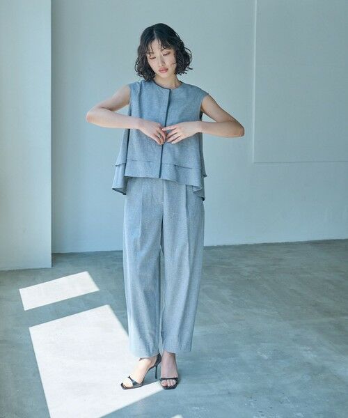 CAST: / キャスト コロン パンツ | 【接触冷感/UV対策/セットアップ゚対応】カジュアルタックパンツ | 詳細1