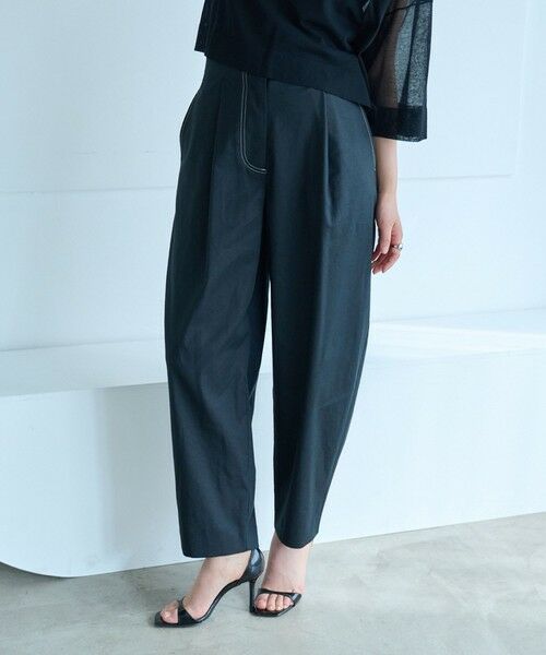 CAST: / キャスト コロン パンツ | 【接触冷感/UV対策/セットアップ゚対応】カジュアルタックパンツ(ブラック)