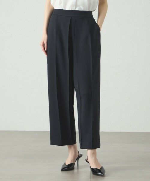 CAST: / キャスト コロン パンツ | 【接触冷感/UV効果/セットアップ対応】デザインタックジャージパンツ(ブラック)