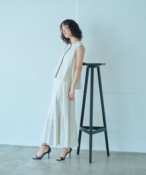 CAST: / キャスト コロン ロング・マキシ丈スカート | 【接触冷感/UV対策/セットアップﾟ対応】ラウンドラインギャザースカート | 詳細1