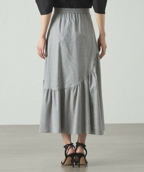 CAST: / キャスト コロン ロング・マキシ丈スカート | 【接触冷感/UV対策/セットアップﾟ対応】ラウンドラインギャザースカート | 詳細7