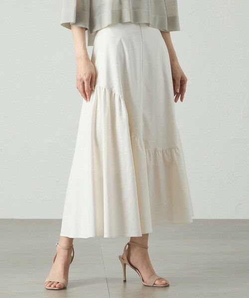 CAST: / キャスト コロン ロング・マキシ丈スカート | 【接触冷感/UV対策/セットアップﾟ対応】ラウンドラインギャザースカート | 詳細11