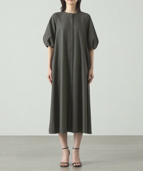 CAST: / キャスト コロン ロング・マキシ丈ワンピース | 【オンでもオフでも活躍】ボリュームスリーブサッカーワンピース | 詳細3