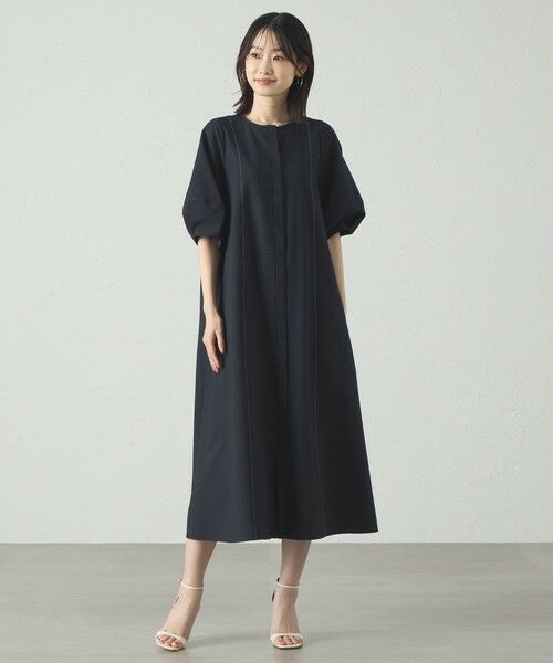 CAST: / キャスト コロン ロング・マキシ丈ワンピース | 【オンでもオフでも活躍】ボリュームスリーブサッカーワンピース | 詳細2