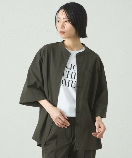 CAST: / キャスト コロン シャツ・ブラウス | 雨の日ロールアップスリーブブラウス | 詳細6