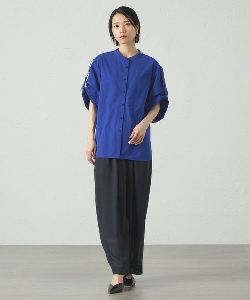 CAST: / キャスト コロン シャツ・ブラウス | 雨の日ロールアップスリーブブラウス | 詳細9