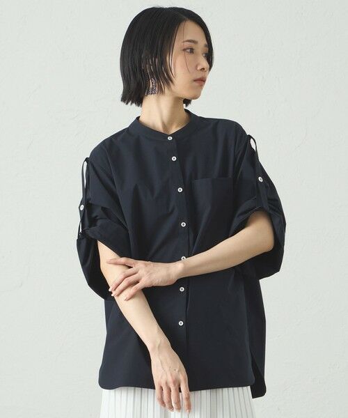 CAST: / キャスト コロン シャツ・ブラウス | 雨の日ロールアップスリーブブラウス | 詳細19