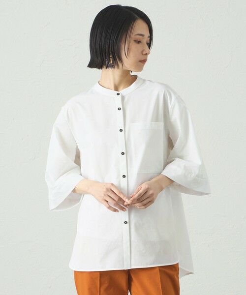 CAST: / キャスト コロン シャツ・ブラウス | 雨の日ロールアップスリーブブラウス | 詳細3