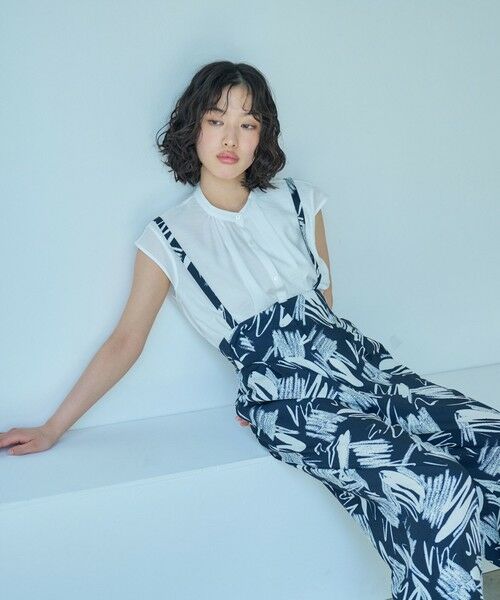 CAST: / キャスト コロン シャツ・ブラウス | 【1枚で着映える】アシンメトリーレイヤードトップス | 詳細1