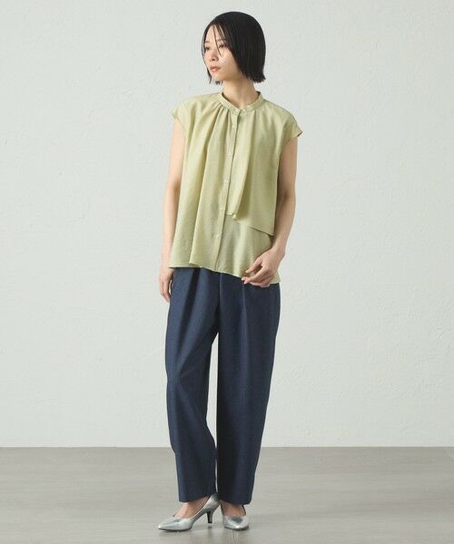 CAST: / キャスト コロン シャツ・ブラウス | 【1枚で着映える】アシンメトリーレイヤードトップス | 詳細7